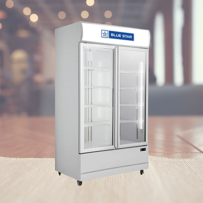 Self-Closing Doors: Self-closing doors of Blue Star VC800CD Visi Cooler for energy efficiency Self-Closing Doors: Self-closing doors of Blue Star VC800CD Visi Cooler for energy efficiency