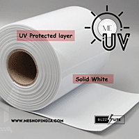 Buzz Lite PVC Roll-Welding Grade 50 mtr-4 MM x 200 mm Solid white with 12 months warranty