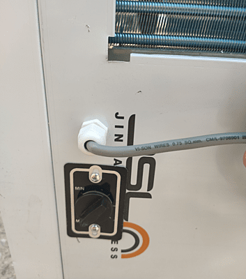 Thermostat controller view of Blue star SDLX 200400B water cooler SS 304 body, multi sides faucets Thermostat controller view of Blue star SDLX 200400B water cooler SS 304 body, multi sides faucets