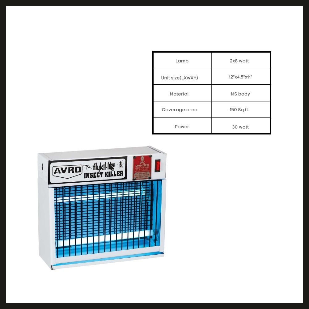 Enjoy a peaceful and comfortable outdoor dining experience with the Avro Flying Insect Killer-500. Enjoy a peaceful and comfortable outdoor dining experience with the Avro Flying Insect Killer-500.