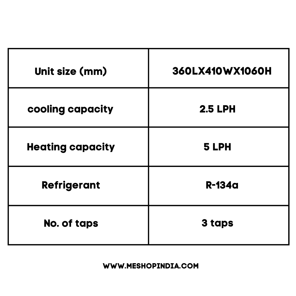 Specification of Blue star Water dispenser Bwd3fmcua with storage Cabinet Specification of Blue star Water dispenser Bwd3fmcua with storage Cabinet