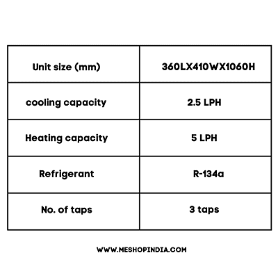 Specification of Blue star Water dispenser Bwd3fmcua with storage Cabinet Specification of Blue star Water dispenser Bwd3fmcua with storage Cabinet