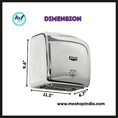 Avro Automatic Hand Dryer HD-16 Stainless Steel non Magnetic 2000 watt Avro Automatic Hand Dryer HD-16 Stainless Steel non Magnetic 2000 watt