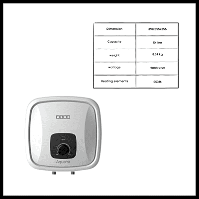 Usha 10 liter Water Heater-Aquerra Usha 10 liter Water Heater-Aquerra