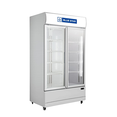 Front look of Blue Star Visi Cooler-VC800CD with Uniform Cooling