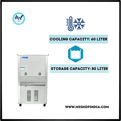 Durable and efficient Blue Star SDLX6080 80-liter water cooler.