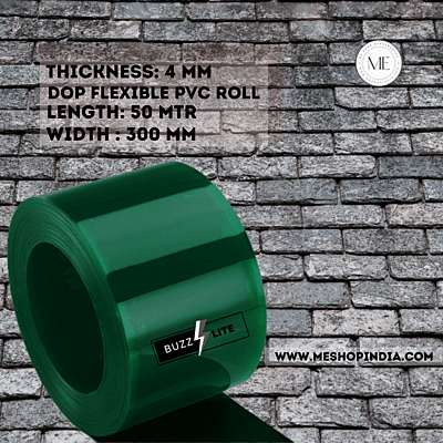 Buzz Lite PVC Roll-Welding Grade 50 mtr-4 MM x 300 mm Solid Green with 12 months warranty