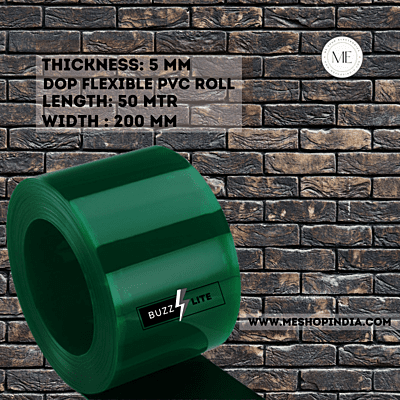 Buzz Lite PVC Roll-Welding Grade 50 mtr-5 MM x 200 mm Solid Green with 12 months warranty