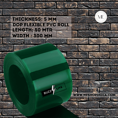 Buzz Lite PVC Roll-Welding Grade 50 mtr-5 MM x 300 mm Solid Green with 12 months warranty