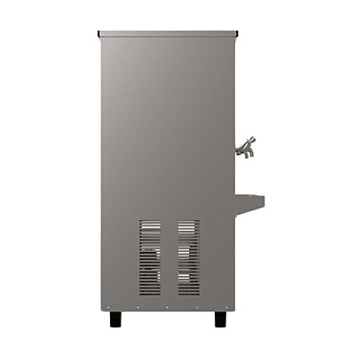 "Ideal for factories, warehouses, and construction sites: Blue Star SDLX60120C water cooler." "Ideal for factories, warehouses, and construction sites: Blue Star SDLX60120C water cooler."