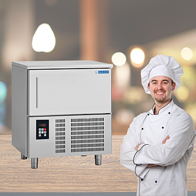 Energy-efficient Blue Star BF05G Blast Freezer with eco-friendly refrigerant. Energy-efficient Blue Star BF05G Blast Freezer with eco-friendly refrigerant.