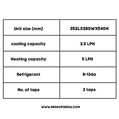 Specification of Blue Star Water Dispenser BWD3TTGA (Table top bottom Loding) Specification of Blue Star Water Dispenser BWD3TTGA (Table top bottom Loding)