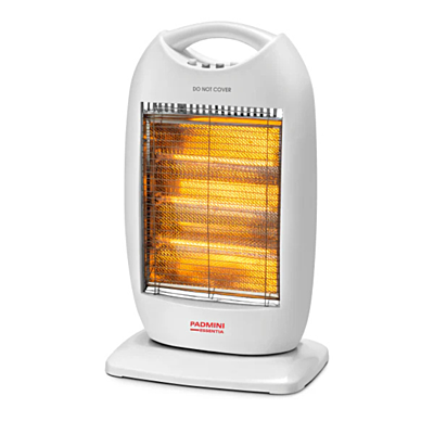 Image of a Padmini Volcano Halogen Heater with Three Heat Settings