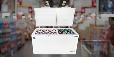 Suitable for super Market: Blue star Cooler and Deep Freezer 275 Litre Price-CHFK275DGS-White Suitable for super Market: Blue star Cooler and Deep Freezer 275 Litre Price-CHFK275DGS-White