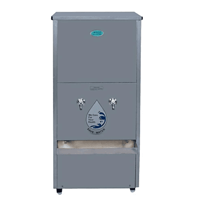 Front view of Aquaguard Green Pure Chill 80 PSS UV Commercial Water Purifier Stainless Steel body