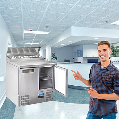 With two doors, this refrigerator has plenty of space for all of your salad needs. With two doors, this refrigerator has plenty of space for all of your salad needs.