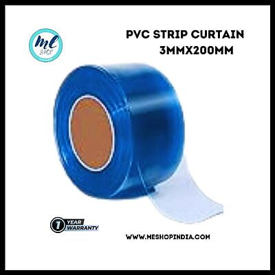 Buzz Lite PVC Roll- Dop quality 50 mtr-3 MM x 200 mm Transparent Blue with 12 months warranty