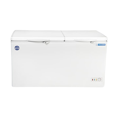 Front look of Blue star Cooler and Deep Freezer 275 Litre Price-CHFK275DGS-White