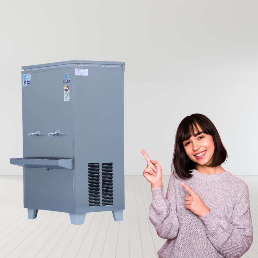 Stainless steel water cooler from Climatrol, model SS60120.