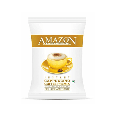AMAZON 3 in 1 Instant Cappuccino Coffee Premix-1kg-Rich Creamy Flavor