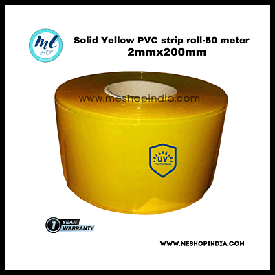 Buzz Lite PVC Roll-Welding Grade 50 mtr-2 MM x 200 mm Solid yellow with 12 months warranty