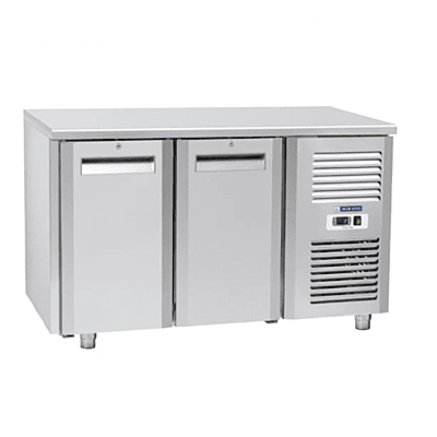 Front look of Blue Star Kitchen Refrigerator-2 Door Under Counter Freezer-GC Series