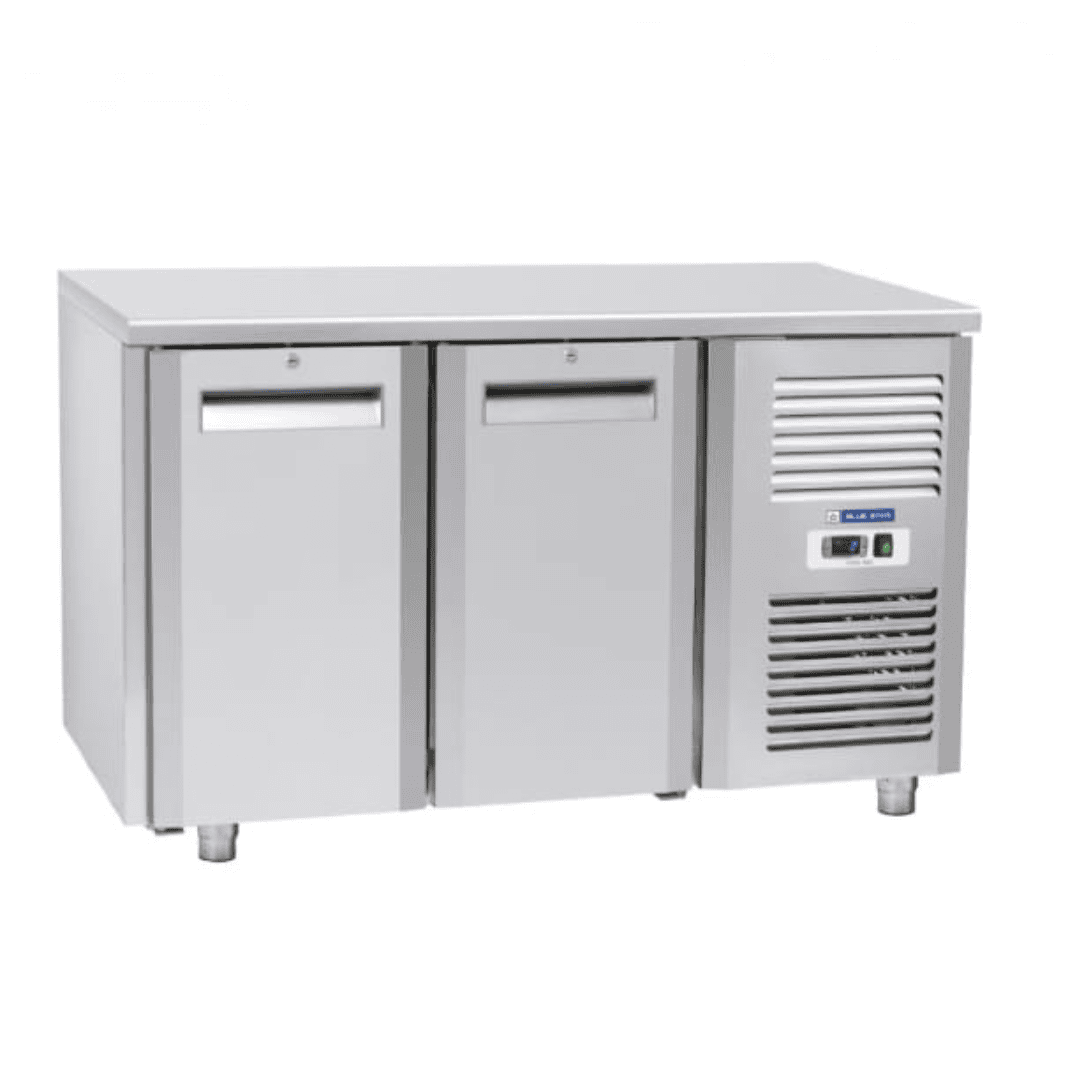 Front look of Blue Star Kitchen Refrigerator-2 Door Under Counter Freezer-GC Series