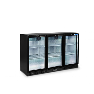 Side look of Blue Star Kitchen Refrigerator-Backbar Chiller 3 Door Side look of Blue Star Kitchen Refrigerator-Backbar Chiller 3 Door