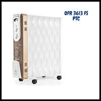 Usha 3613 FS PTC OFR heater with Tip Over Protection