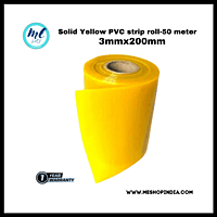 Buzz Lite PVC Roll-Welding Grade 50 mtr-3MM x 200 mm Solid yellow with 12 months warranty