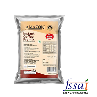 Amazon 3 in 1 Instant Coffee Premix-750gram-No Added Sugar Amazon 3 in 1 Instant Coffee Premix-750gram-No Added Sugar