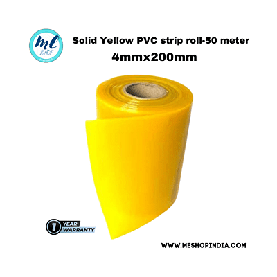 Buzz Lite PVC Roll-Welding Grade 50 mtr-4 MM x 200 mm Solid yellow with 12 months warranty