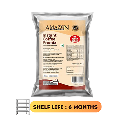 Amazon 3 in 1 Instant Coffee Premix-750gram-No Added Sugar Amazon 3 in 1 Instant Coffee Premix-750gram-No Added Sugar