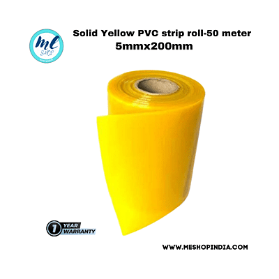 Buzz Lite PVC Roll-Welding Grade 50 mtr-5 MM x 200 mm Solid yellow with 12 months warranty