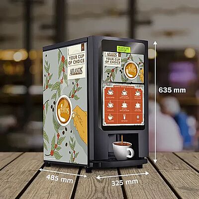 Dimension of Atlantis Select-7-hot-beverage-option coffee vending Machine Dimension of Atlantis Select-7-hot-beverage-option coffee vending Machine