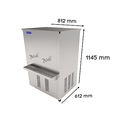 Dimension of Blue star SDLX 150150 B/C Stainless steel body water cooler on sale Dimension of Blue star SDLX 150150 B/C Stainless steel body water cooler on sale