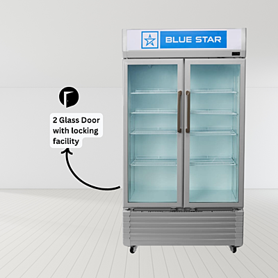 Blue Star VC590D Visi Cooler with double-glazed glass doors. Blue Star VC590D Visi Cooler with double-glazed glass doors.