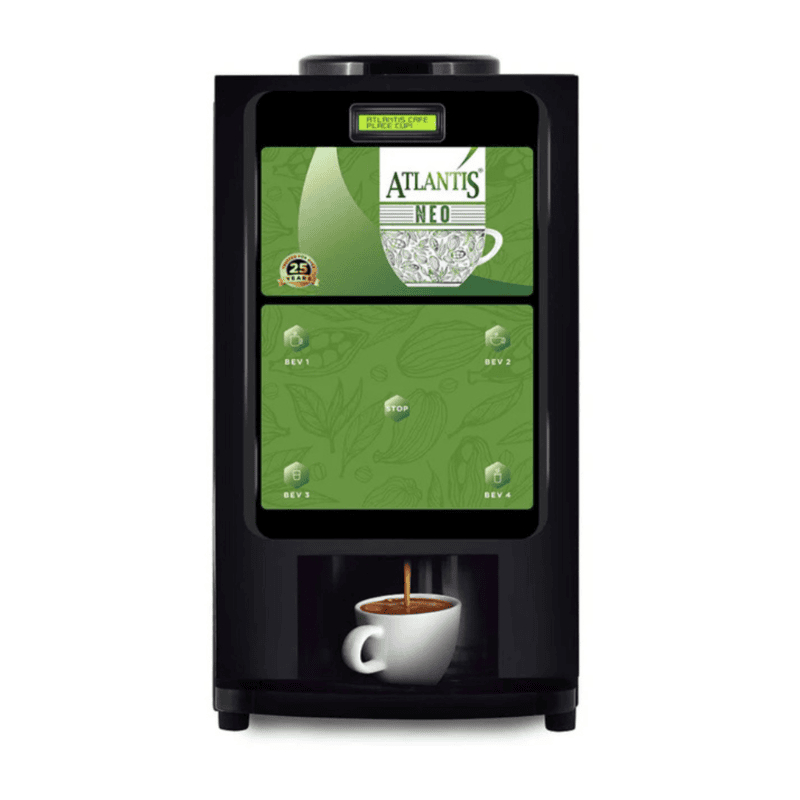 Atlantis Neo 3-lane hot beverage vending machine. Atlantis Neo 3-lane hot beverage vending machine.
