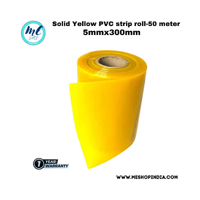 Buzz Lite PVC Roll-Welding Grade 50 mtr-5 MM x 300 mm Solid yellow with 12 months warranty