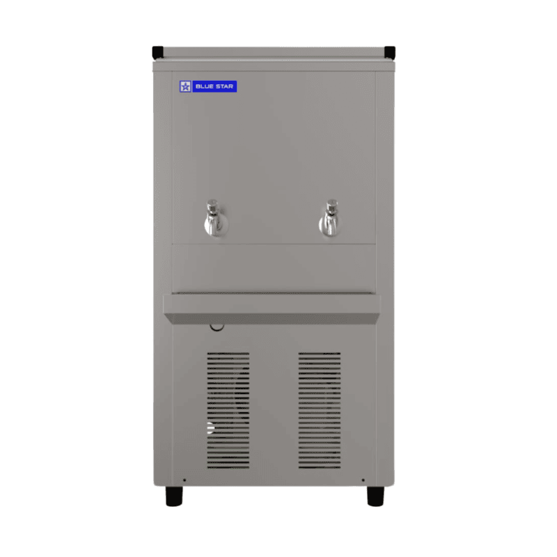 Front look of Blue Star PC 4080B water cooler with 80 liter storage capacity Front look of Blue Star PC 4080B water cooler with 80 liter storage capacity
