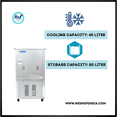 Blue Star PC 4080B water cooler with 80 liter storage, 2 taps, Plain & Cold water Blue Star PC 4080B water cooler with 80 liter storage, 2 taps, Plain & Cold water
