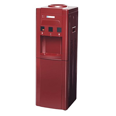 Side look of Blue star BWD3FMRGA- Mehroon Water dispenser with cooling cabinet Side look of Blue star BWD3FMRGA- Mehroon Water dispenser with cooling cabinet