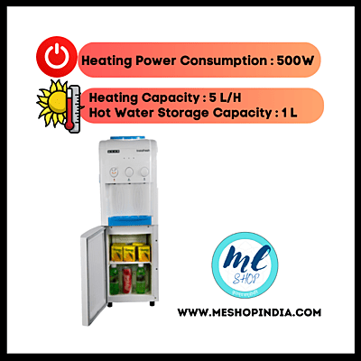 Usha Instafresh Water Dispenser with Hot, Cold, and Ambient Water Options and Cooling Cabinet Usha Instafresh Water Dispenser with Hot, Cold, and Ambient Water Options and Cooling Cabinet