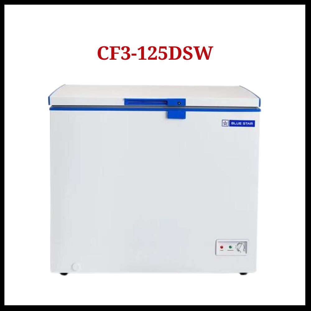 Blue star Hard Top Deep Freezer CF3-125DSW- with 3 star rating