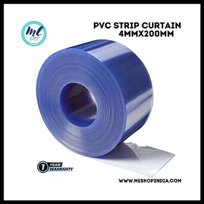Buzz Lite PVC Roll- Dop quality 50 mtr-4 MM x 200 mm Transparent Blue with 12 months warranty