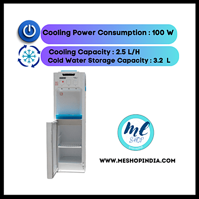 Usha Aquagenie Water Dispenser with Hot, Cold, and Normal Water Options and Storage Usha Aquagenie Water Dispenser with Hot, Cold, and Normal Water Options and Storage