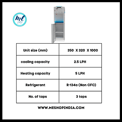 Specification of Usha Aquagenie water dispenser with Storage cabinet Specification of Usha Aquagenie water dispenser with Storage cabinet