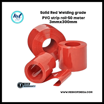 Buzz Lite PVC Roll-Welding Grade 50 mtr-3 MM x 300 mm Solid Red with 12 months warranty