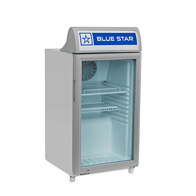 Blue Star VC95A visi cooler showcasing a limited selection of beverages. Blue Star VC95A visi cooler showcasing a limited selection of beverages.