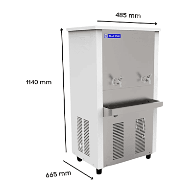 Dimension of Blue star NST6080B Stainless Steel body water cooler Dimension of Blue star NST6080B Stainless Steel body water cooler